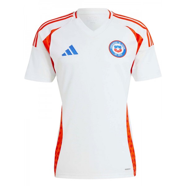Chile maglia da trasferta femminile seconda divisa da calcio da donna abbigliamento sportivo da donna top da calcio maglia sportiva Coppa Euro 2024